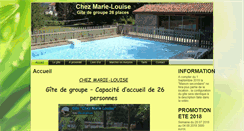 Desktop Screenshot of chezmarie-louise.fr