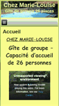 Mobile Screenshot of chezmarie-louise.fr